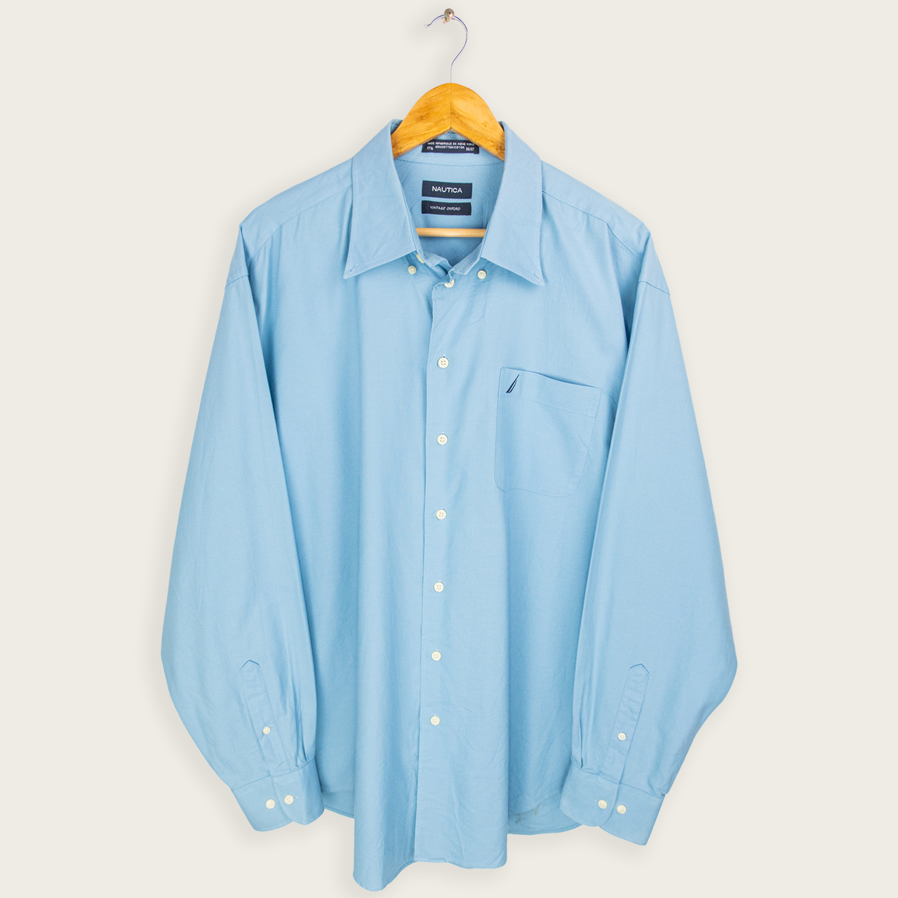 00's NAUTICA BUTTON-UP SHIRT - XL