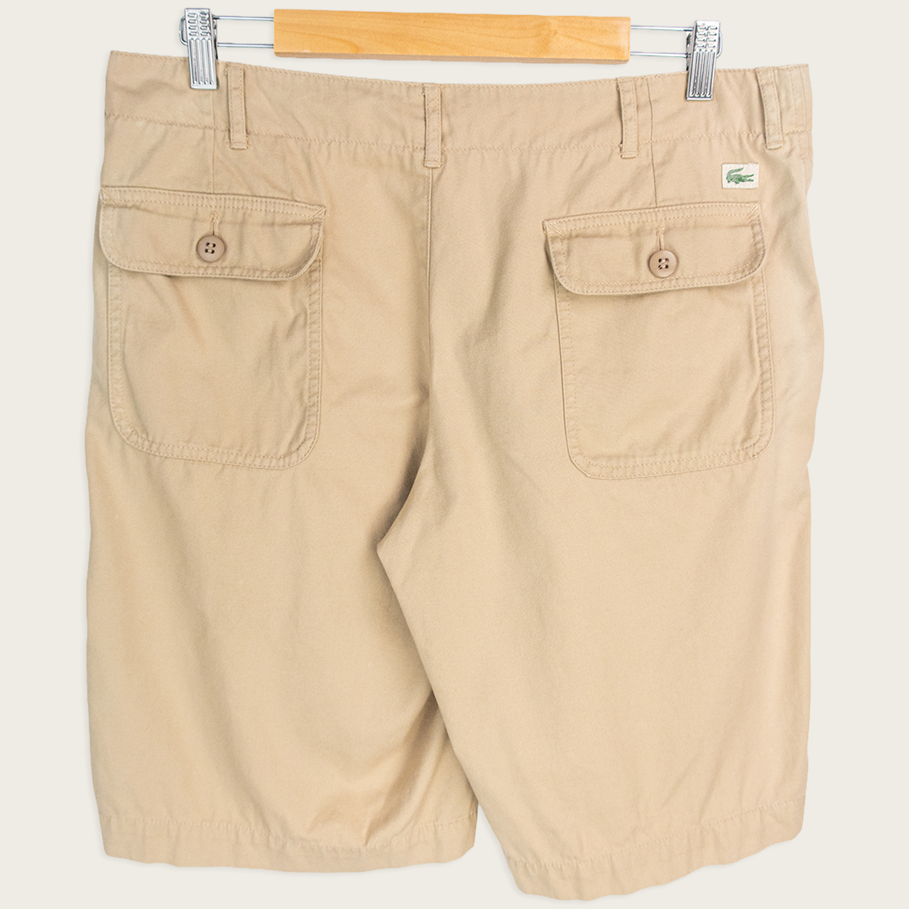 00's Lacoste Linen Tailored Shorts - 42"