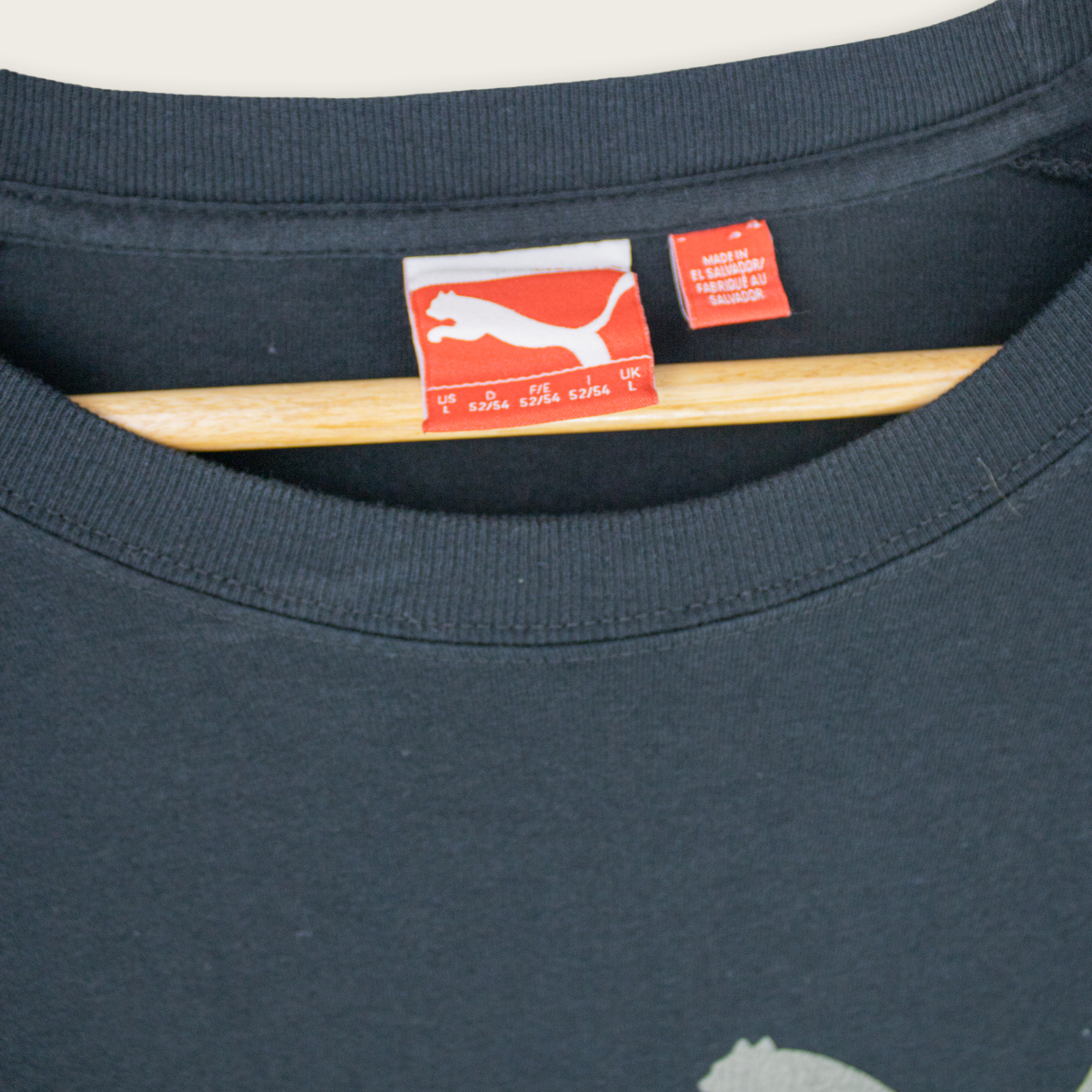 VINTAGE LONG-SLEEVE PUMA T-SHIRT - L