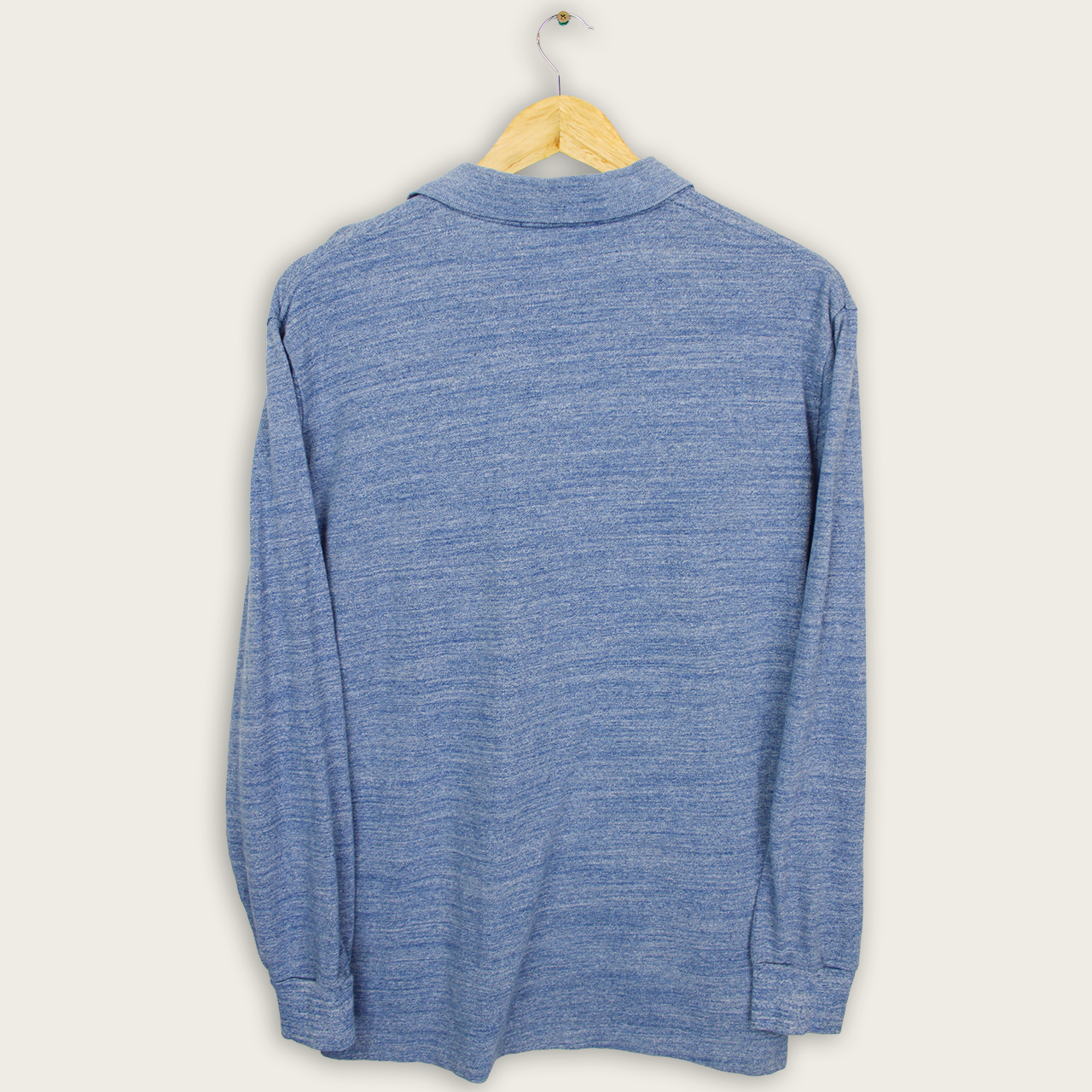 VINTAGE LONG-SLEEVE RALPH LAUREN POLO SHIRT - M