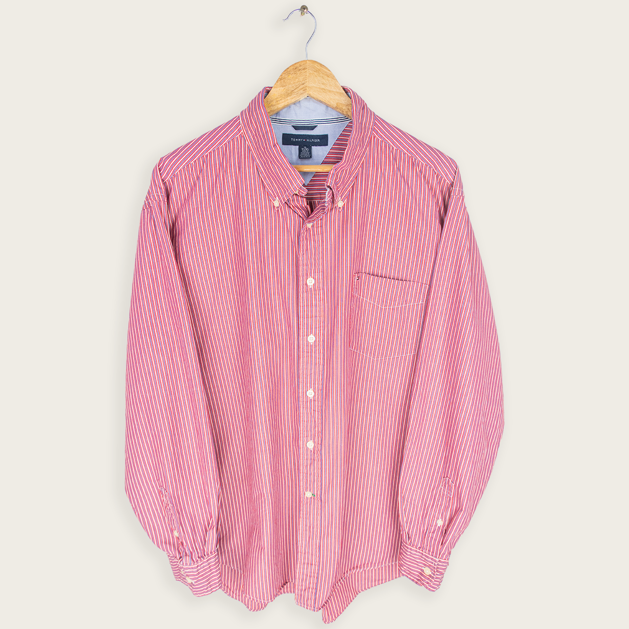 TOMMY HILFIGER BUTTON-UP SHIRT - XL