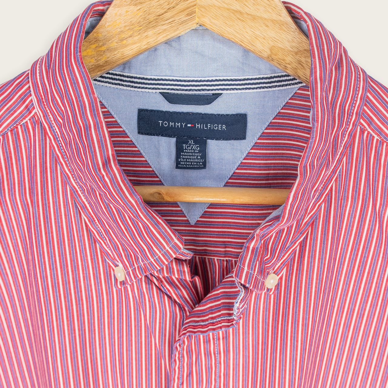 TOMMY HILFIGER BUTTON-UP SHIRT - XL