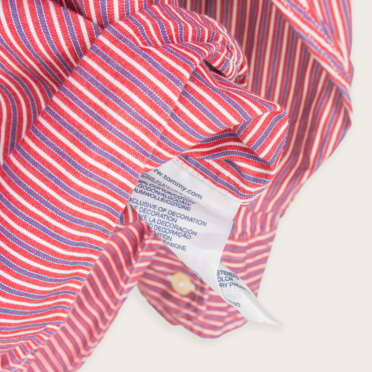 TOMMY HILFIGER BUTTON-UP SHIRT - XL
