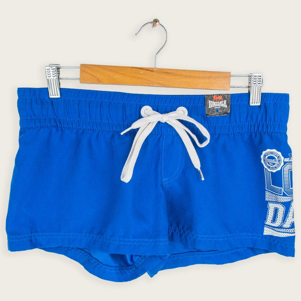 Y2K Lonsdale Mini Shorts - Blue - Size 10