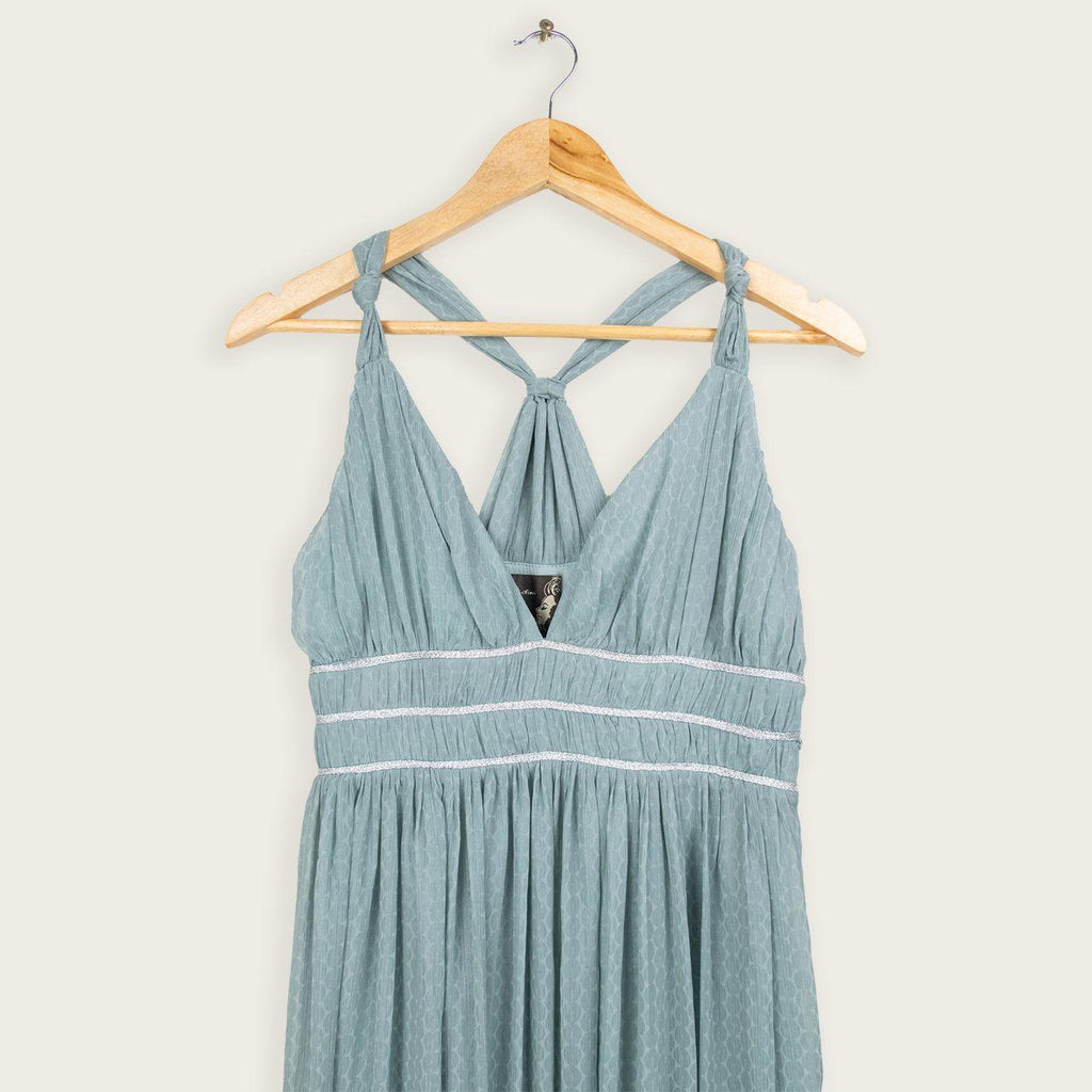 Martini Maxi Dress - Halter Chiffon - Size 8