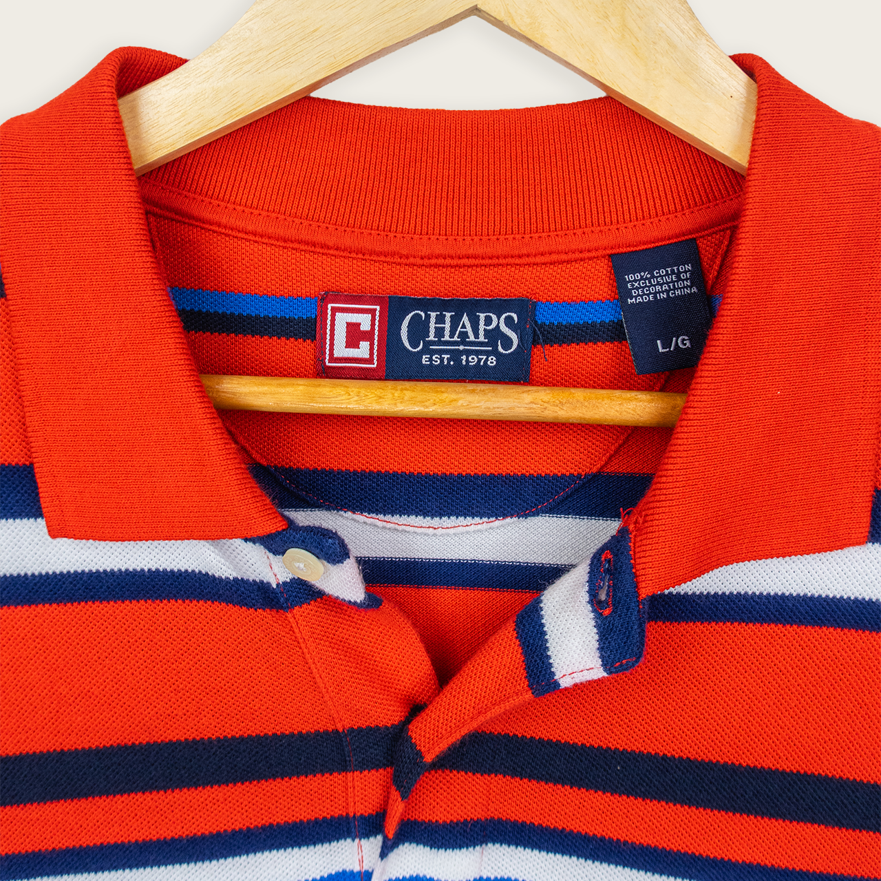00's Chaps Polo Shirt - L