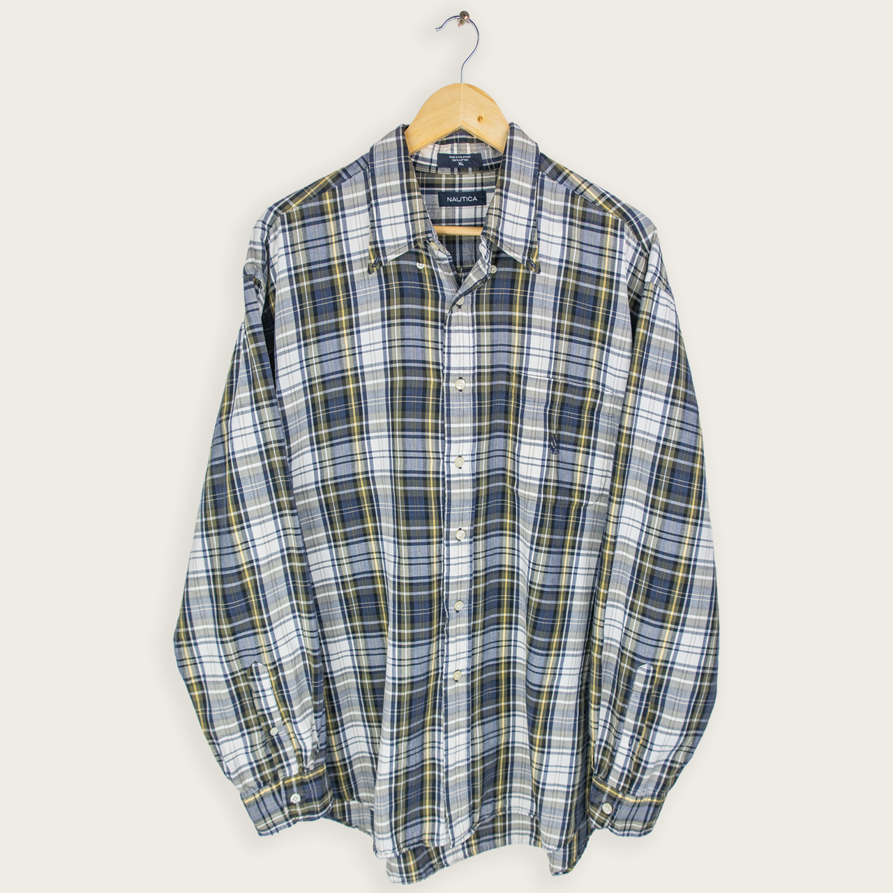 00's NAUTICA BUTTON-UP SHIRT - XL