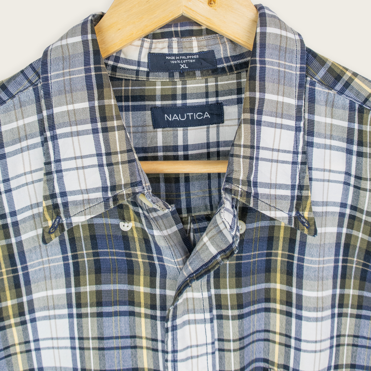 00's NAUTICA BUTTON-UP SHIRT - XL