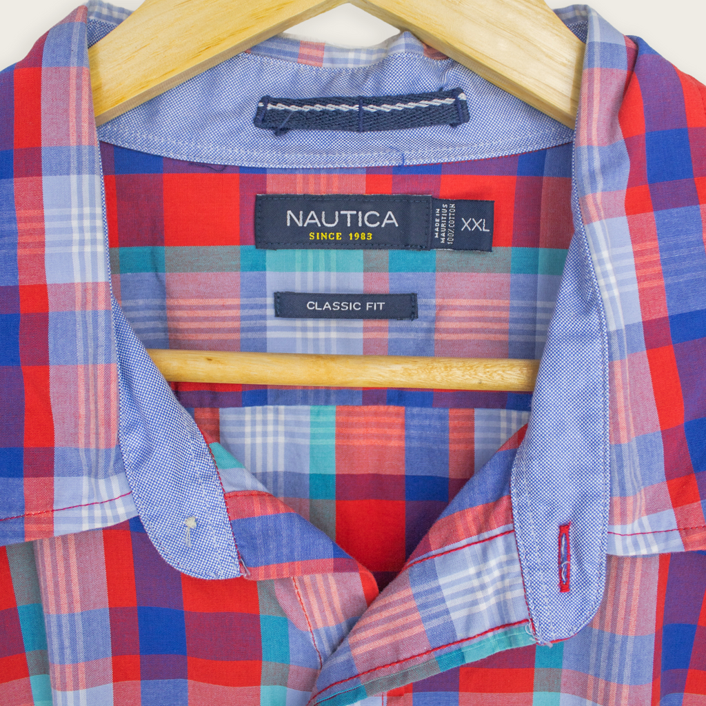 00's Nautica Button-Up Shirt - XXL