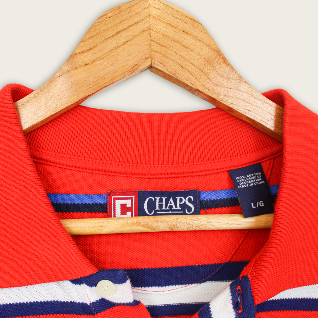 VINTAGE CHAPS POLO SHIRT - L