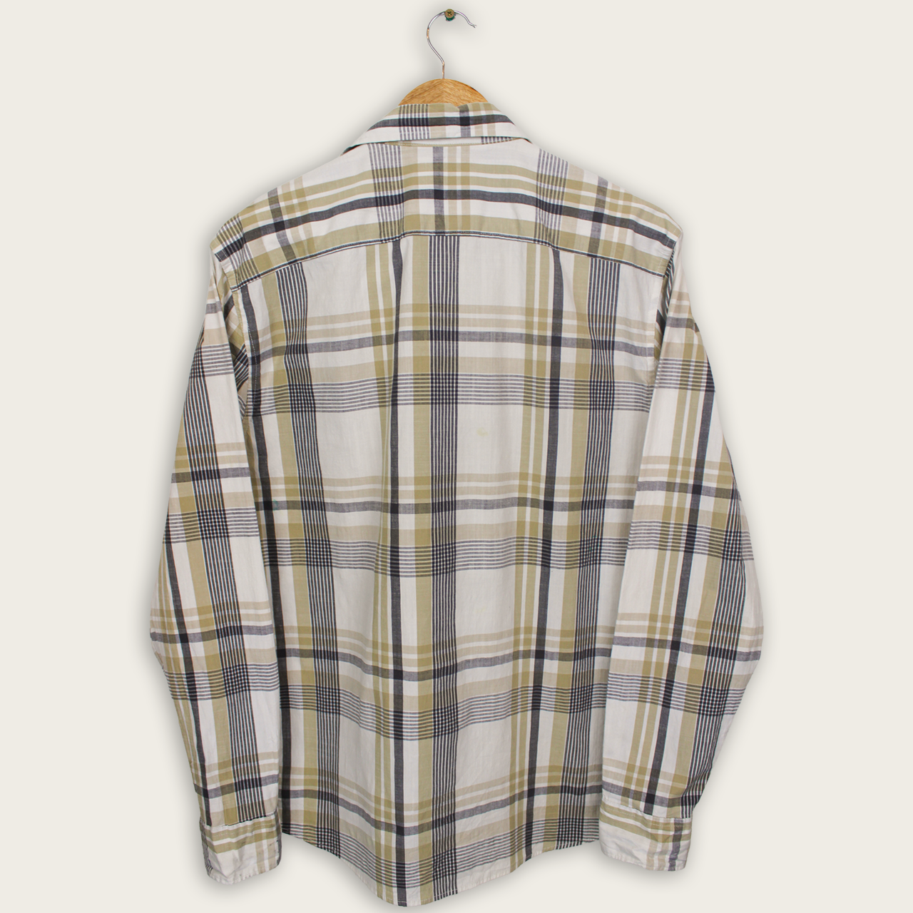 VINTAGE LONG-SLEEVE WRANGLER BUTTON-UP SHIRT - M