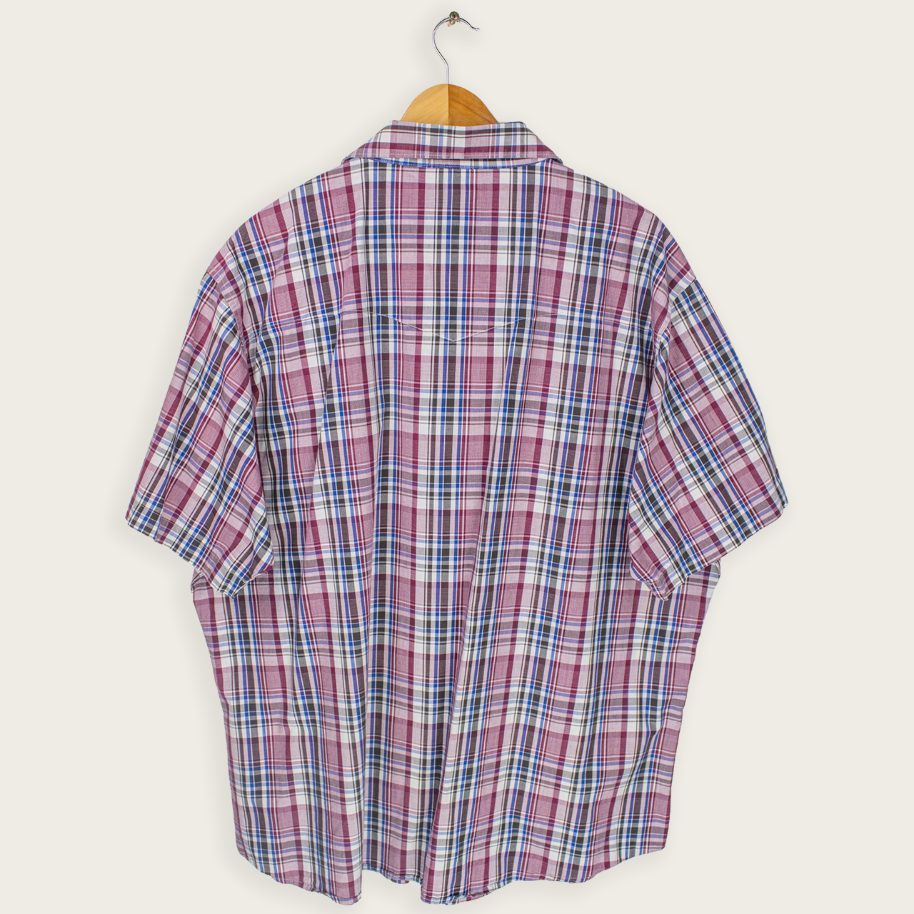 90's WRANGLER BUTTON-UP SHIRT - XXL