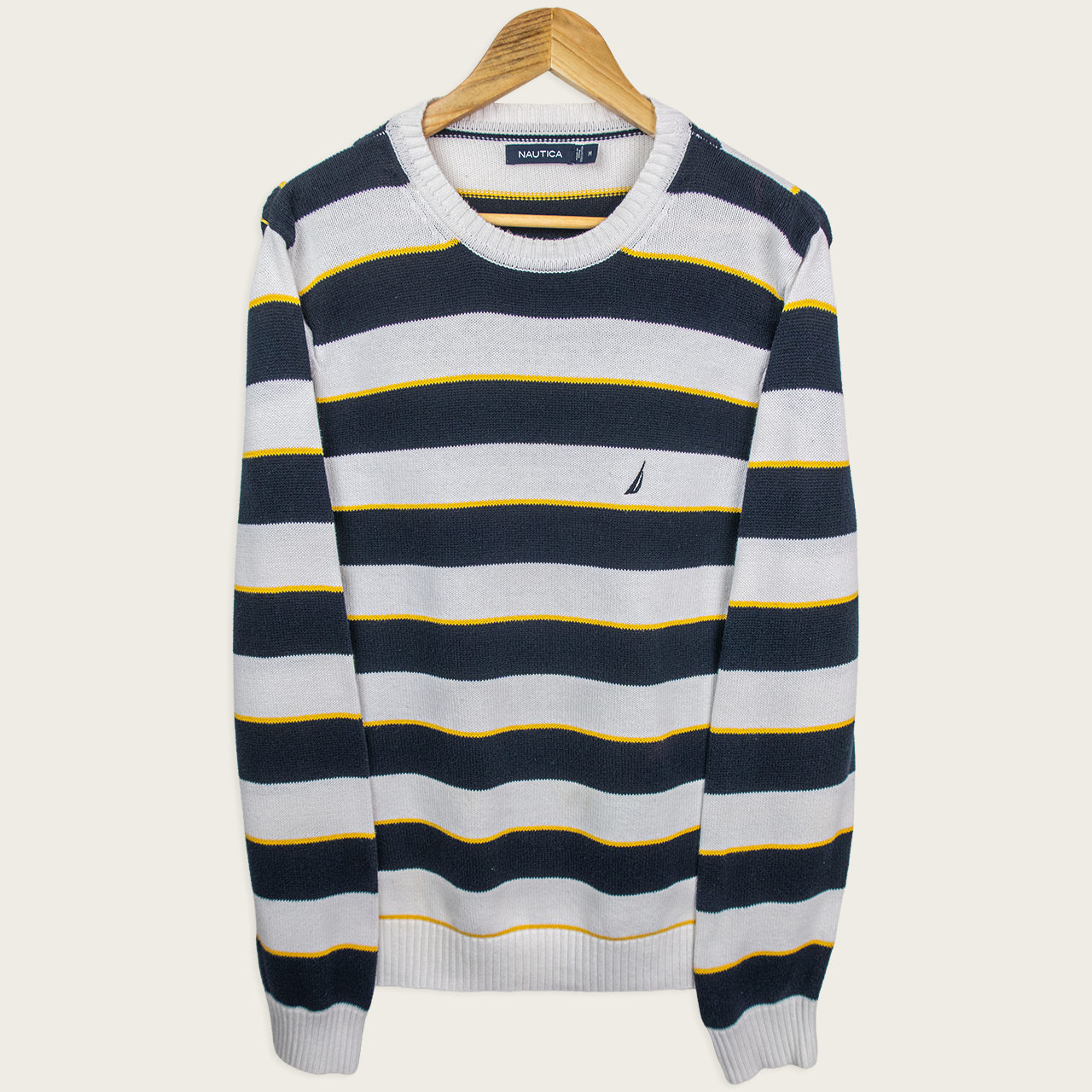 Nautica Knitted Crewneck Sweater - M
