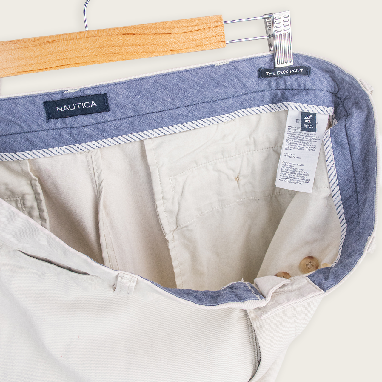 NAUTICA DECK PANTS - 36"