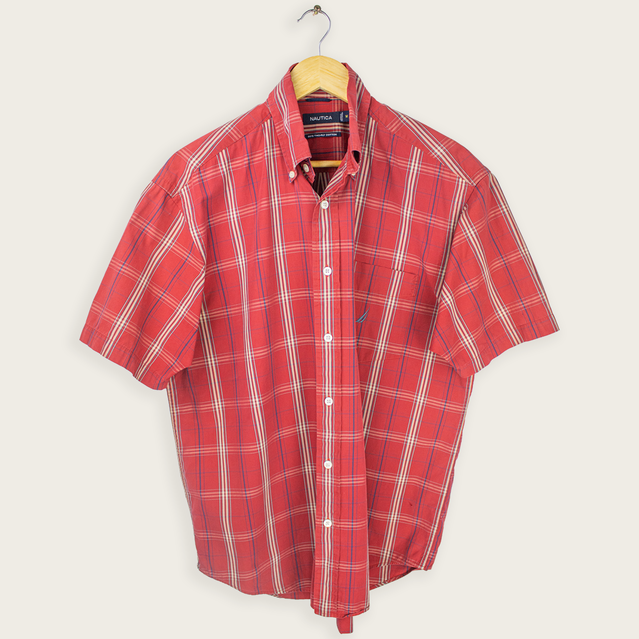 00's NAUTICA BUTTON-UP SHIRT - M