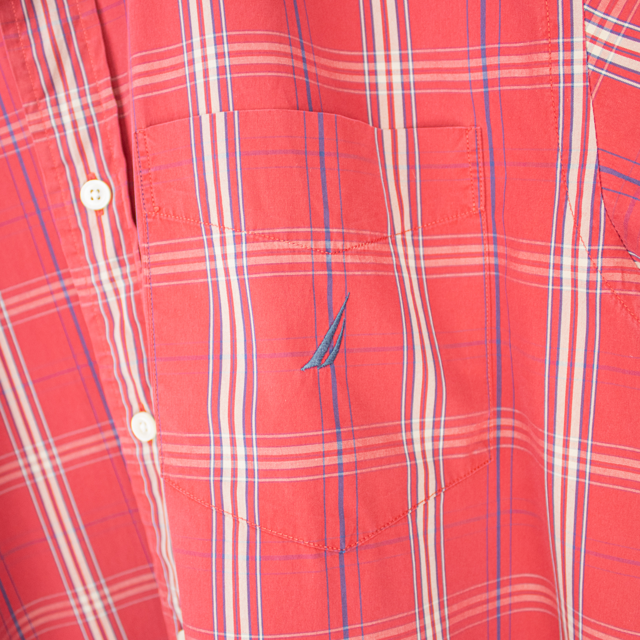 00's NAUTICA BUTTON-UP SHIRT - M