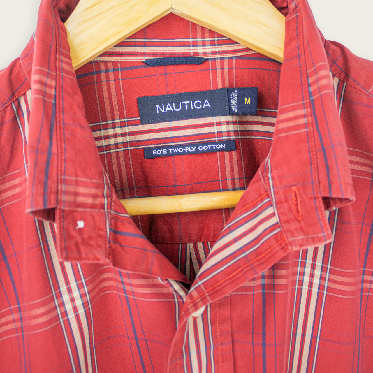 00's NAUTICA BUTTON-UP SHIRT - M
