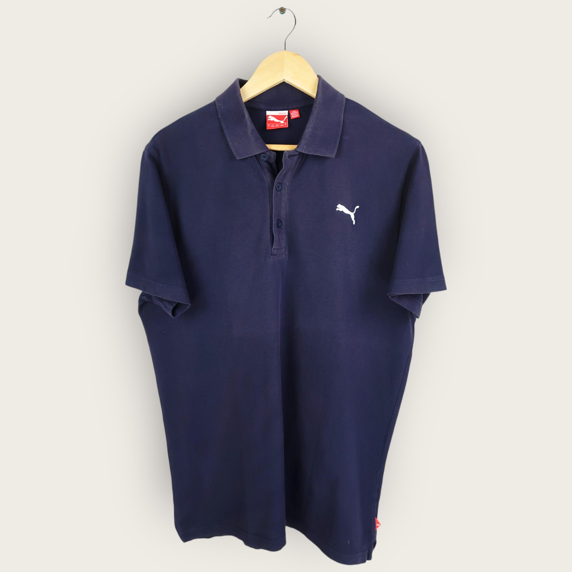 VINTAGE PUMA POLO SHIRT - L