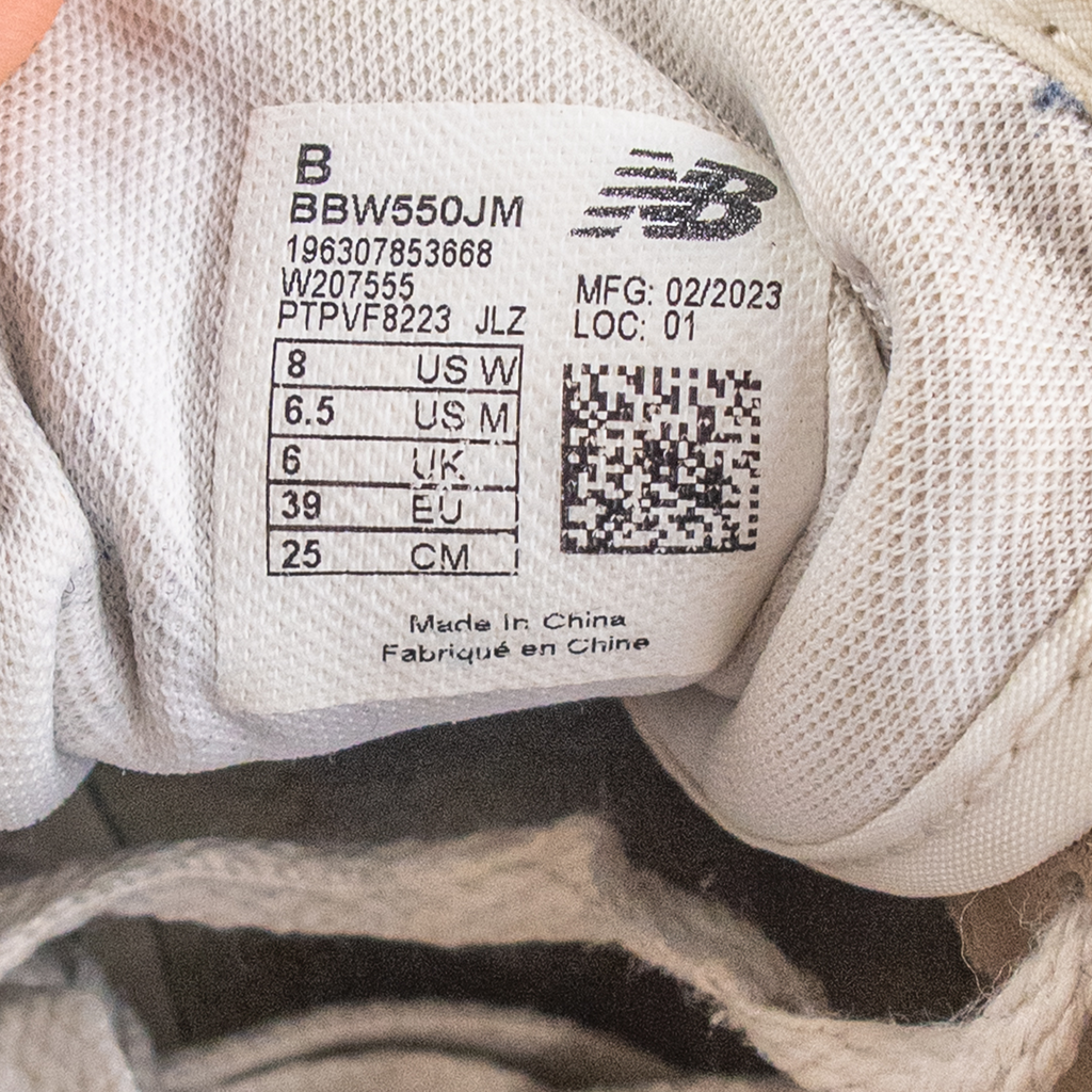 Women's 2023 White/Gum NEW BALANCE 550 Sneakers - US 8