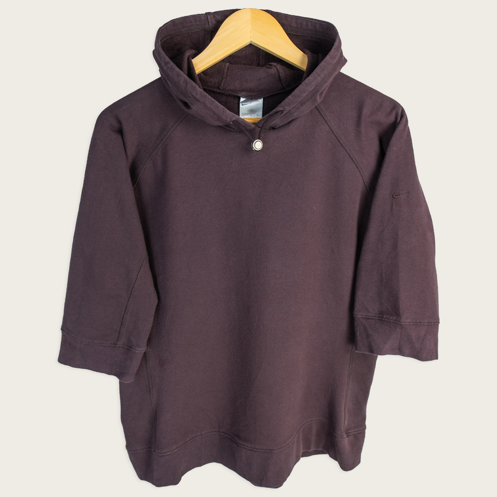 Y2K Nike Hoodie – Brown Minimal – Size M