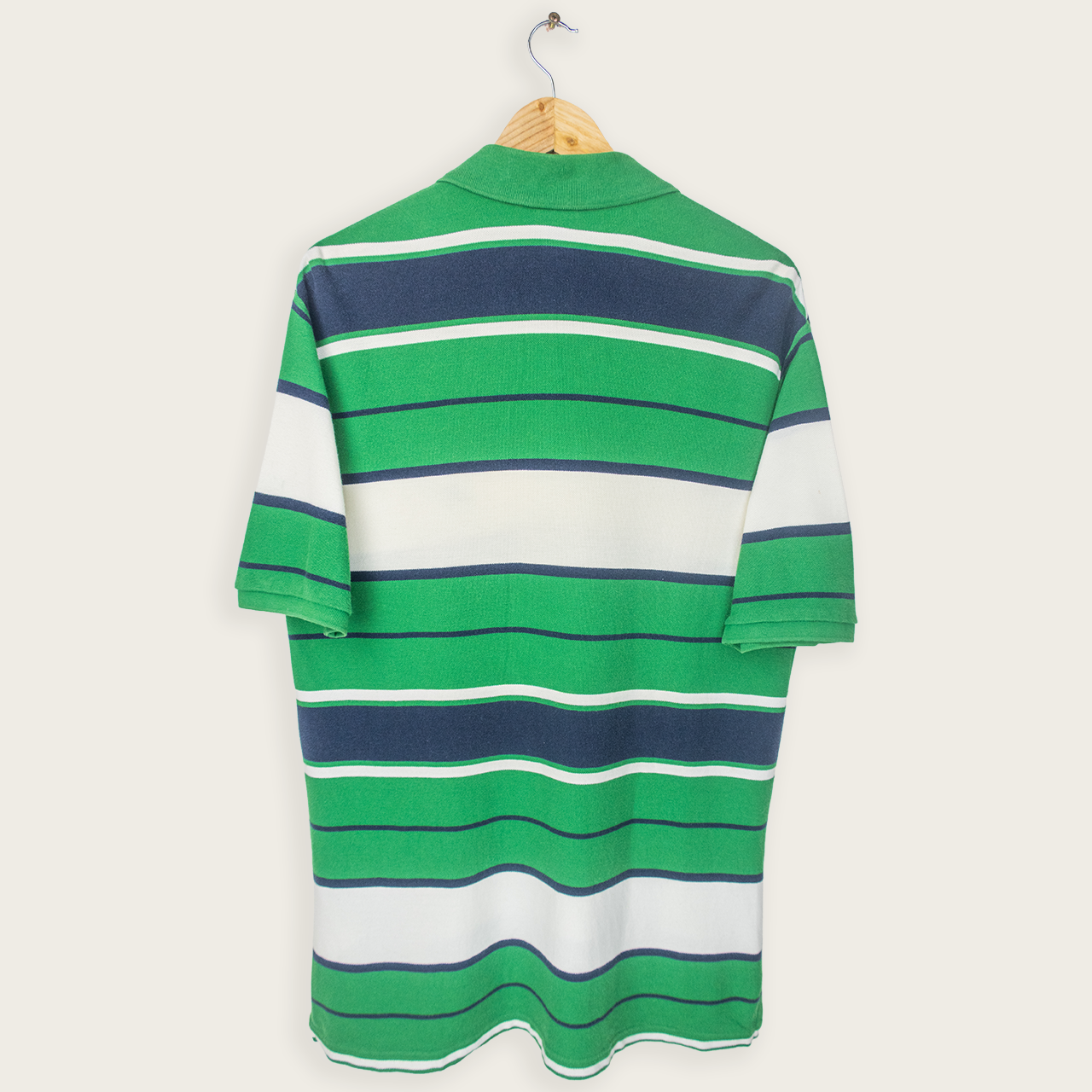 00's NIKE STRIPED POLO SHIRT - L