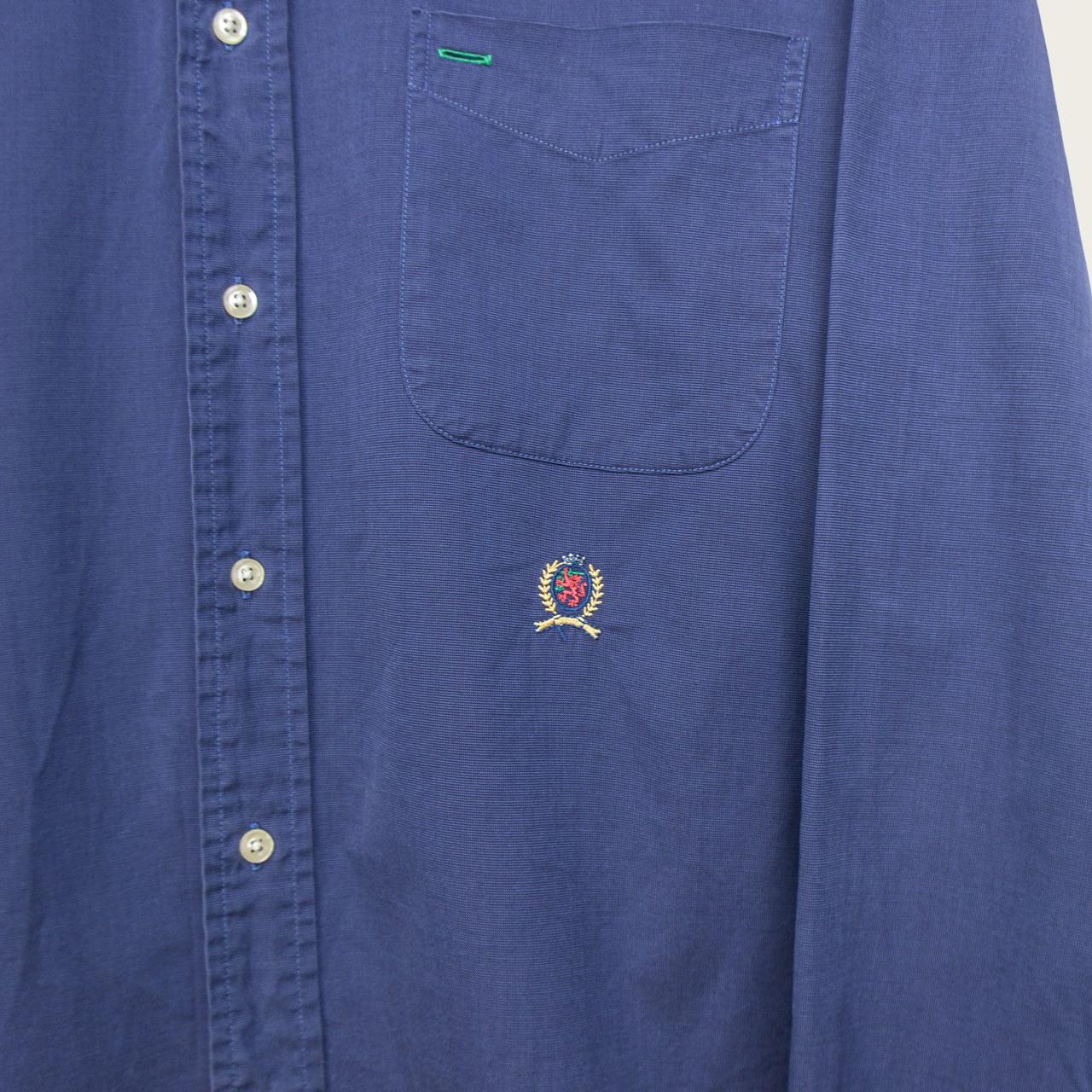 90s Tommy Hilfiger Embroidered Button-Up Shirt - L/XL