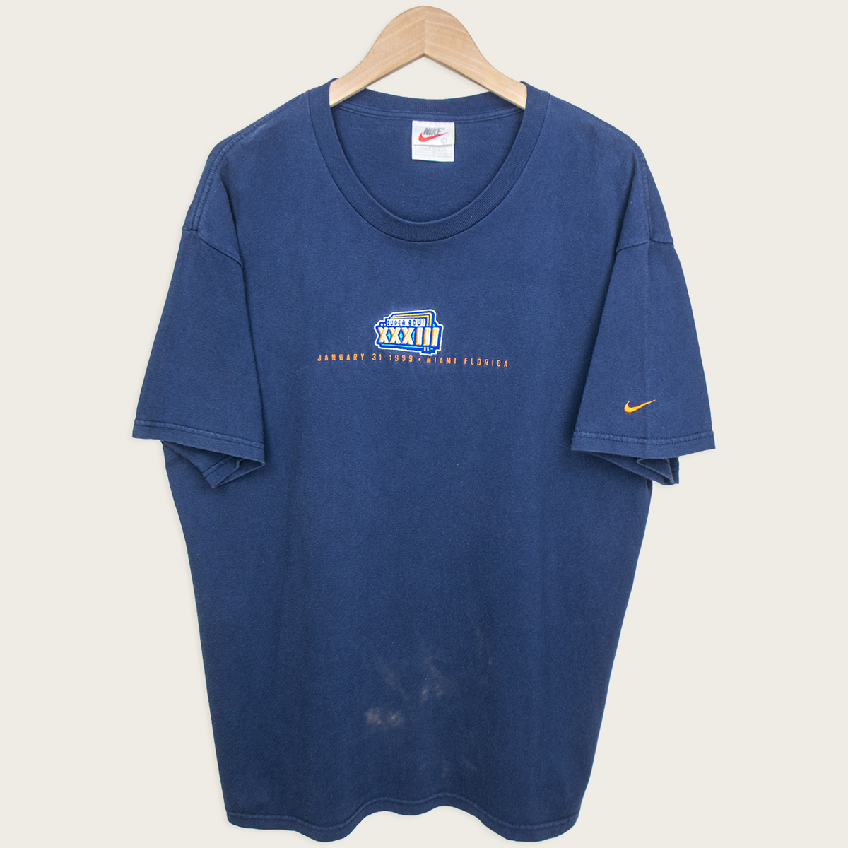 90s Nike Super Bowl XXXIII 1999 T-Shirt - L/XL