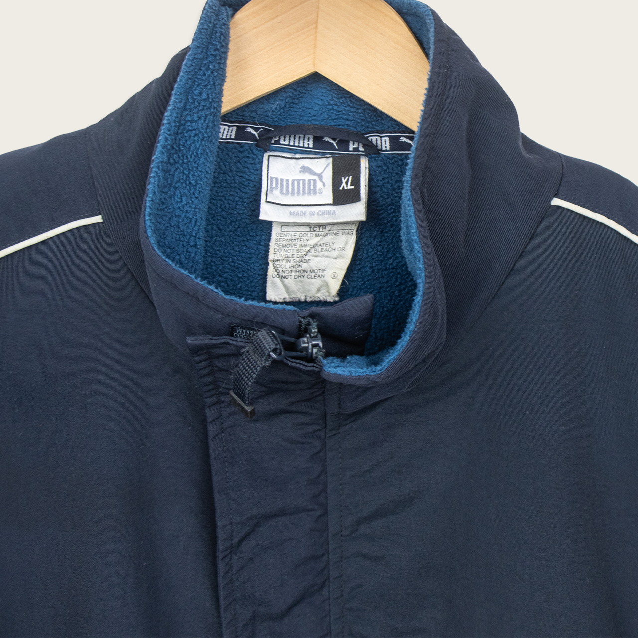 00s Puma Fleece Lined Track Jacket - L/XL