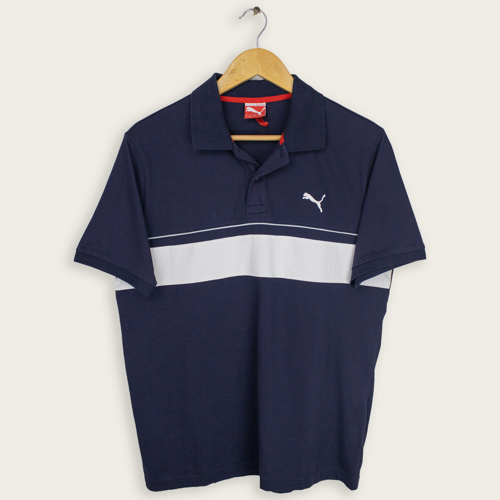 VINTAGE PUMA POLO SHIRT - M