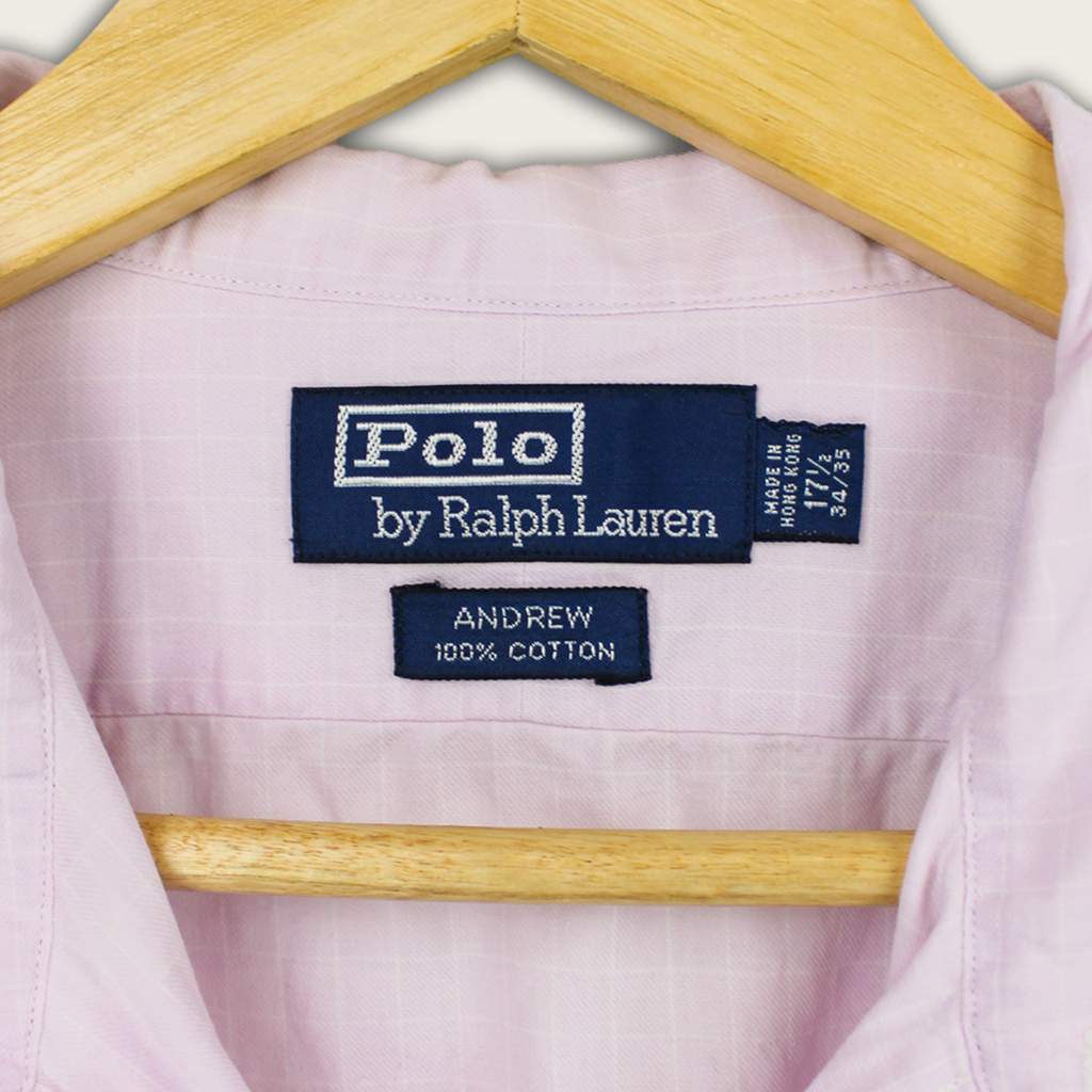 VINTAGE LONG-SLEEVE RALPH LAUREN BUTTON-UP SHIRT - XXL