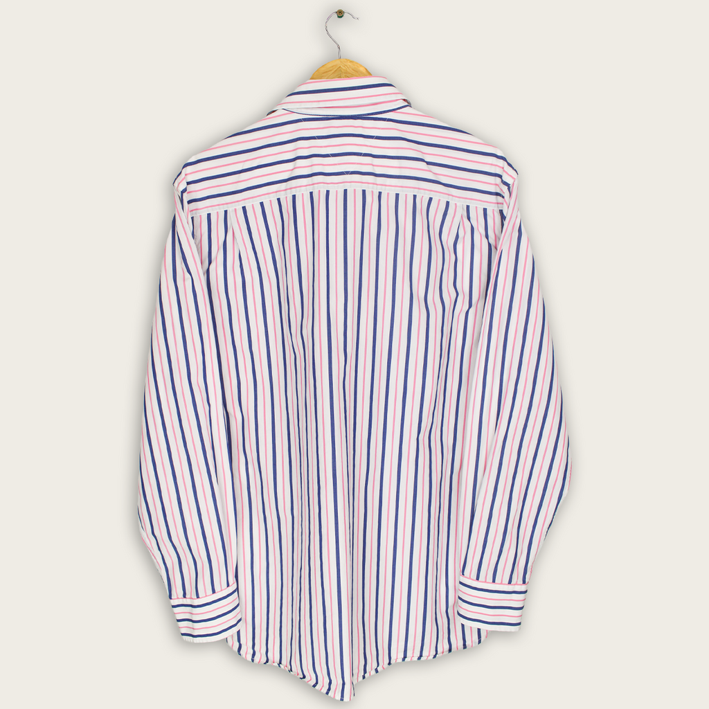 VINTAGE LONG-SLEEVE TOMMY HILFIGER BUTTON-UP SHIRT - L