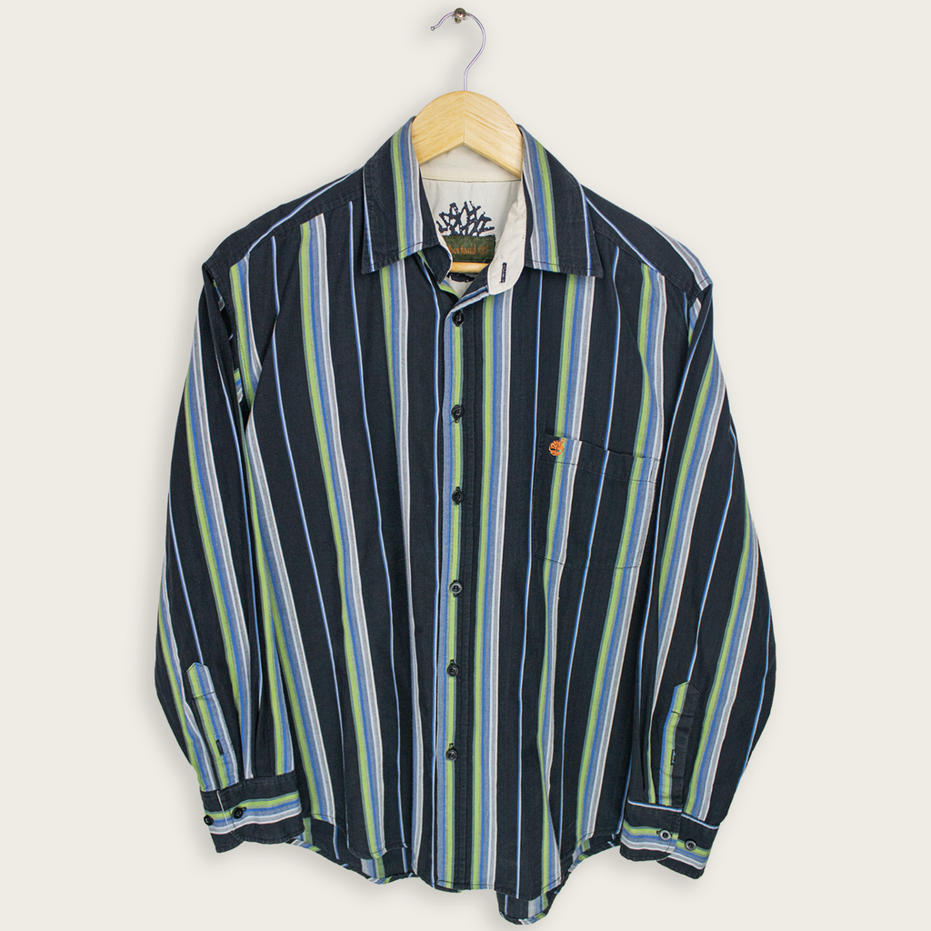 VINTAGE LONG-SLEEVE TIMBERLAND BUTTON-UP SHIRT - L