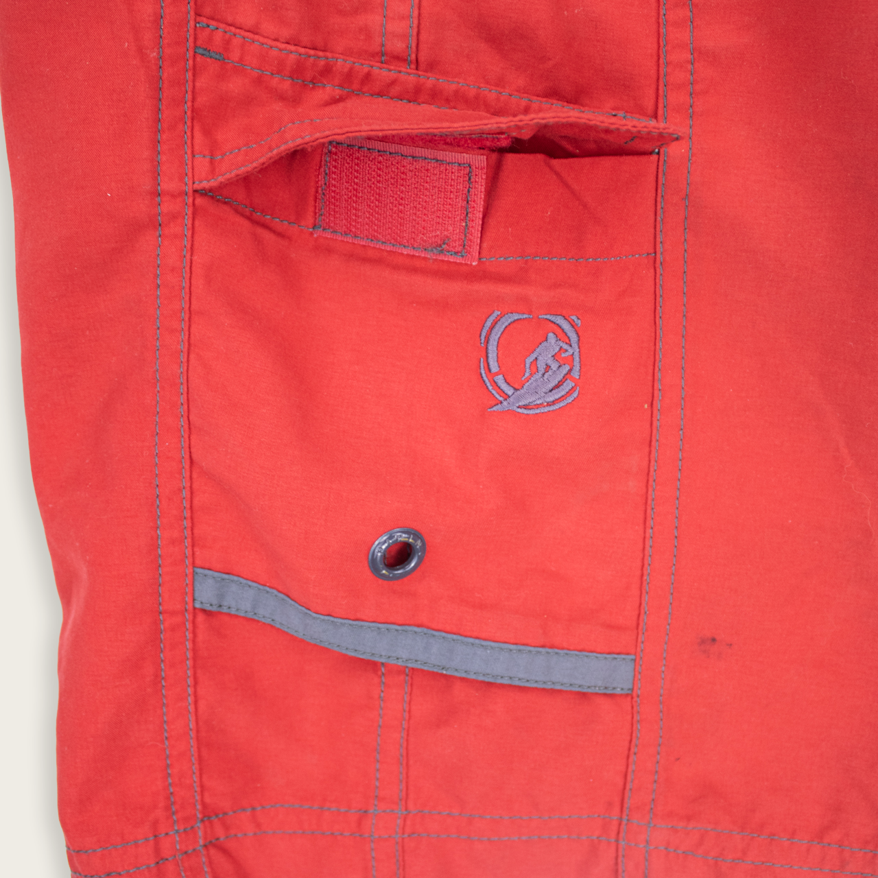 VINTAGE PIPING HOT BOARD SHORTS - 34"