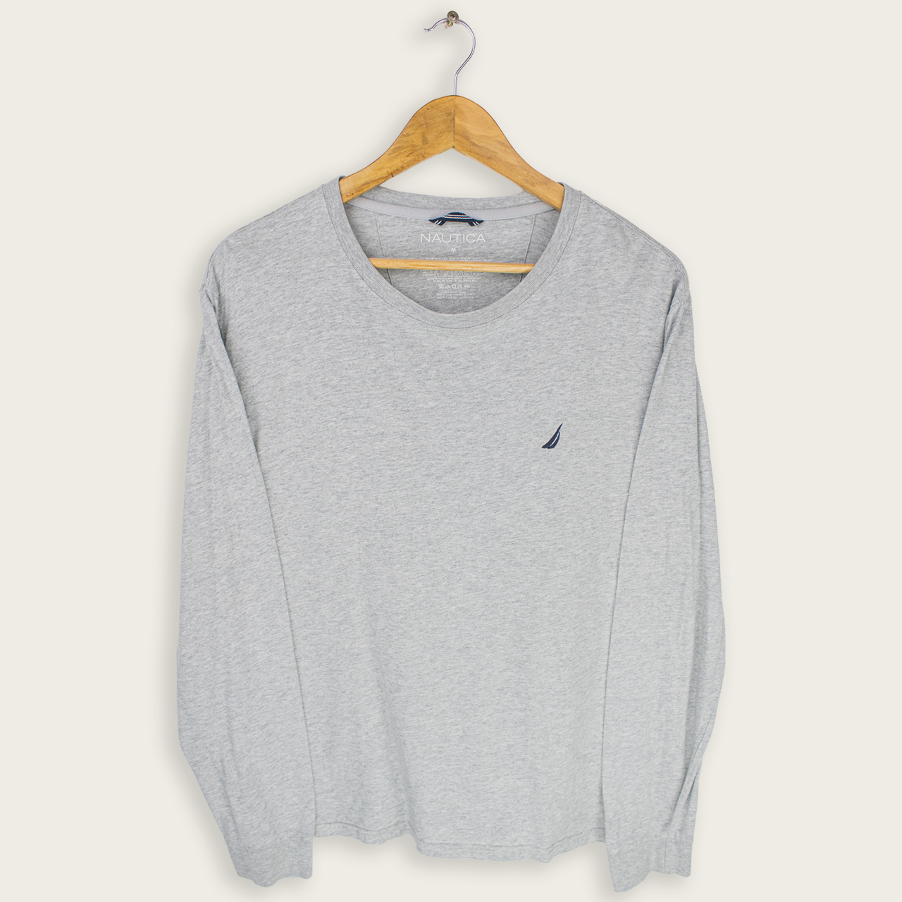 VINTAGE LONG-SLEEVE NAUTICA T-SHIRT - M