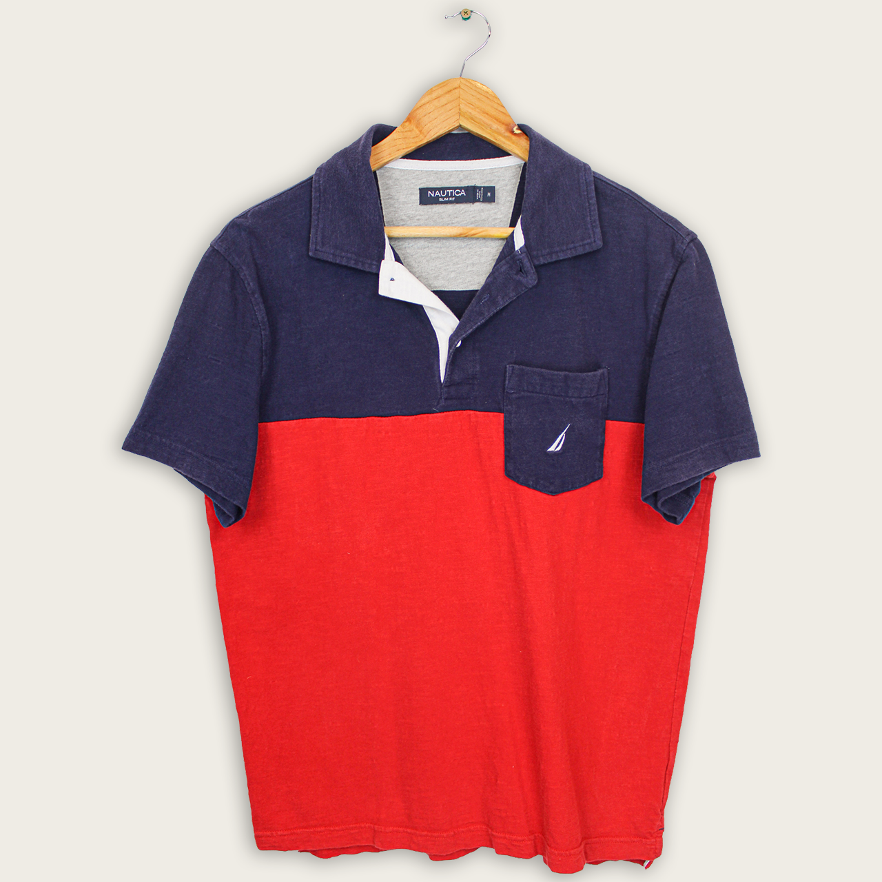 VINTAGE NAUTICA POLO SHIRT - M