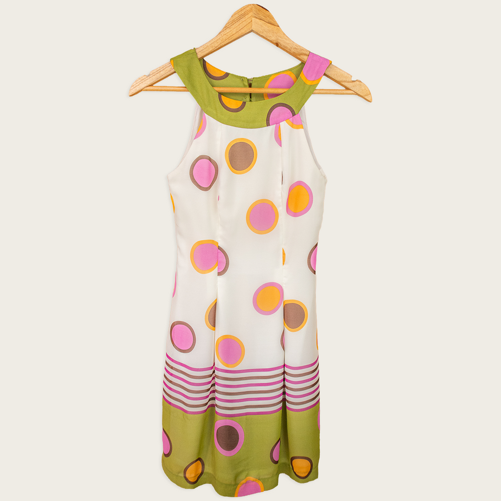 Vintage Review Australia Dress - Retro Polka Print - Size 6