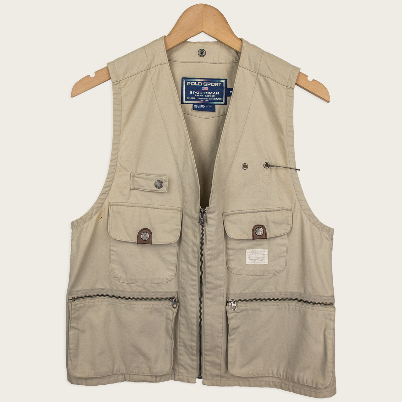 90's Polo Sport Utility Vest - M