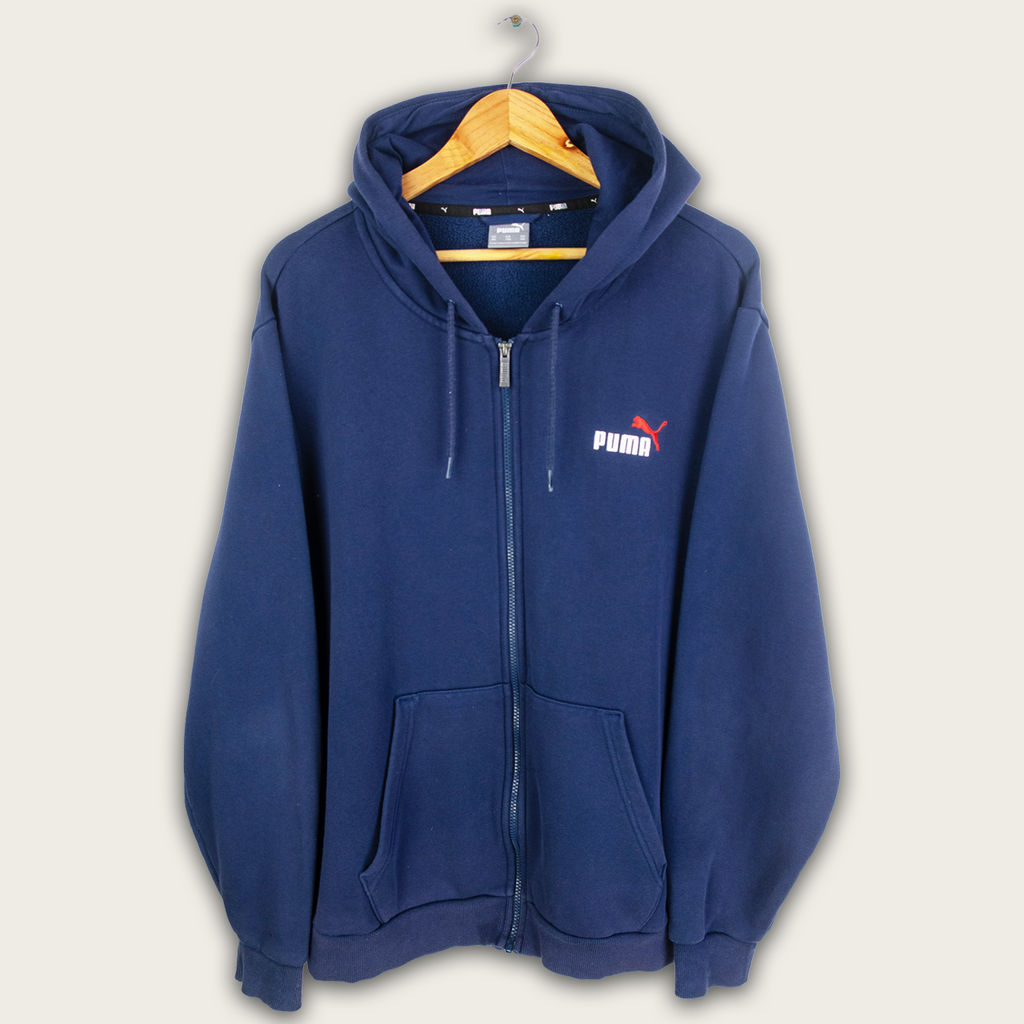 VINTAGE PUMA ZIP HOODIE - XXL