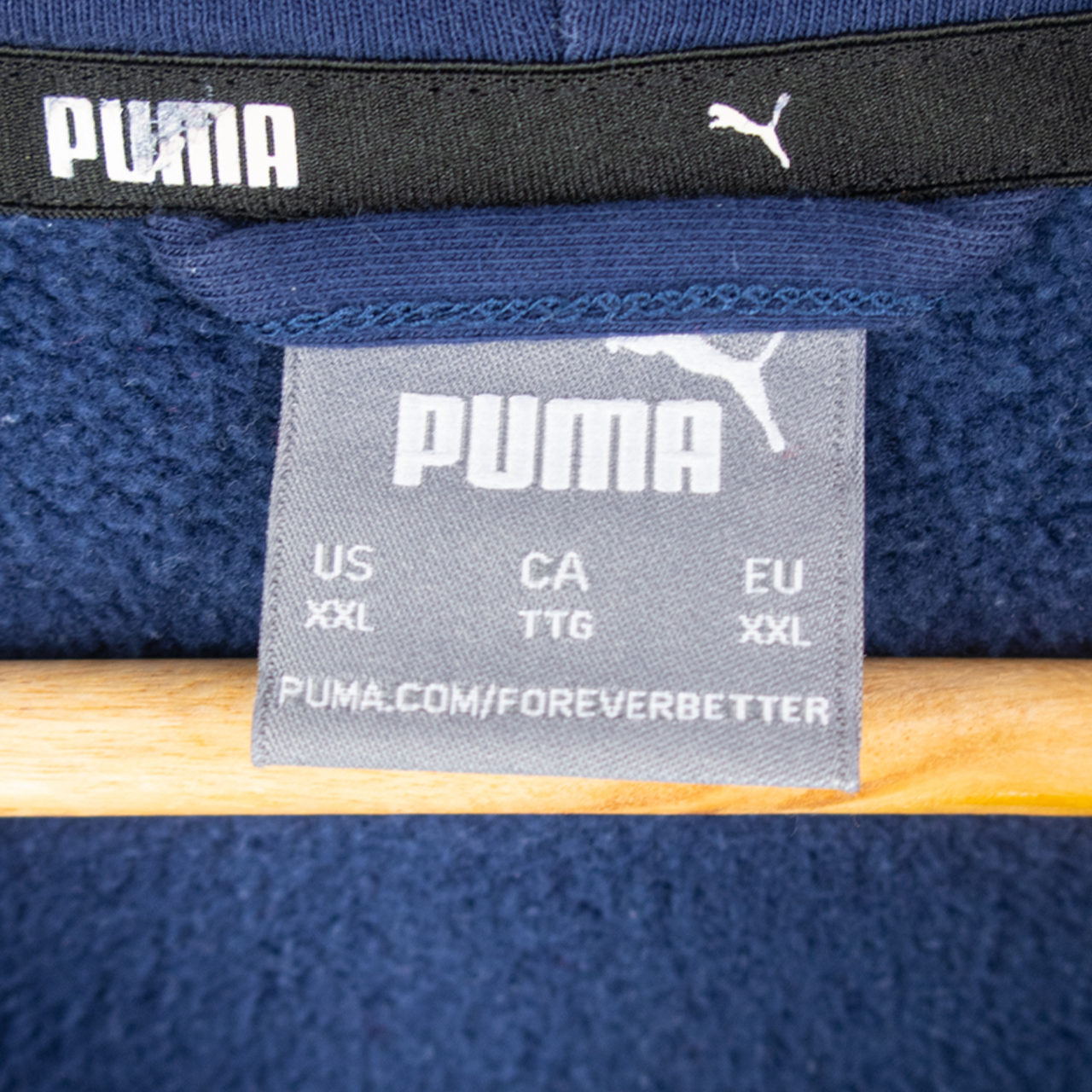 VINTAGE PUMA ZIP HOODIE - XXL