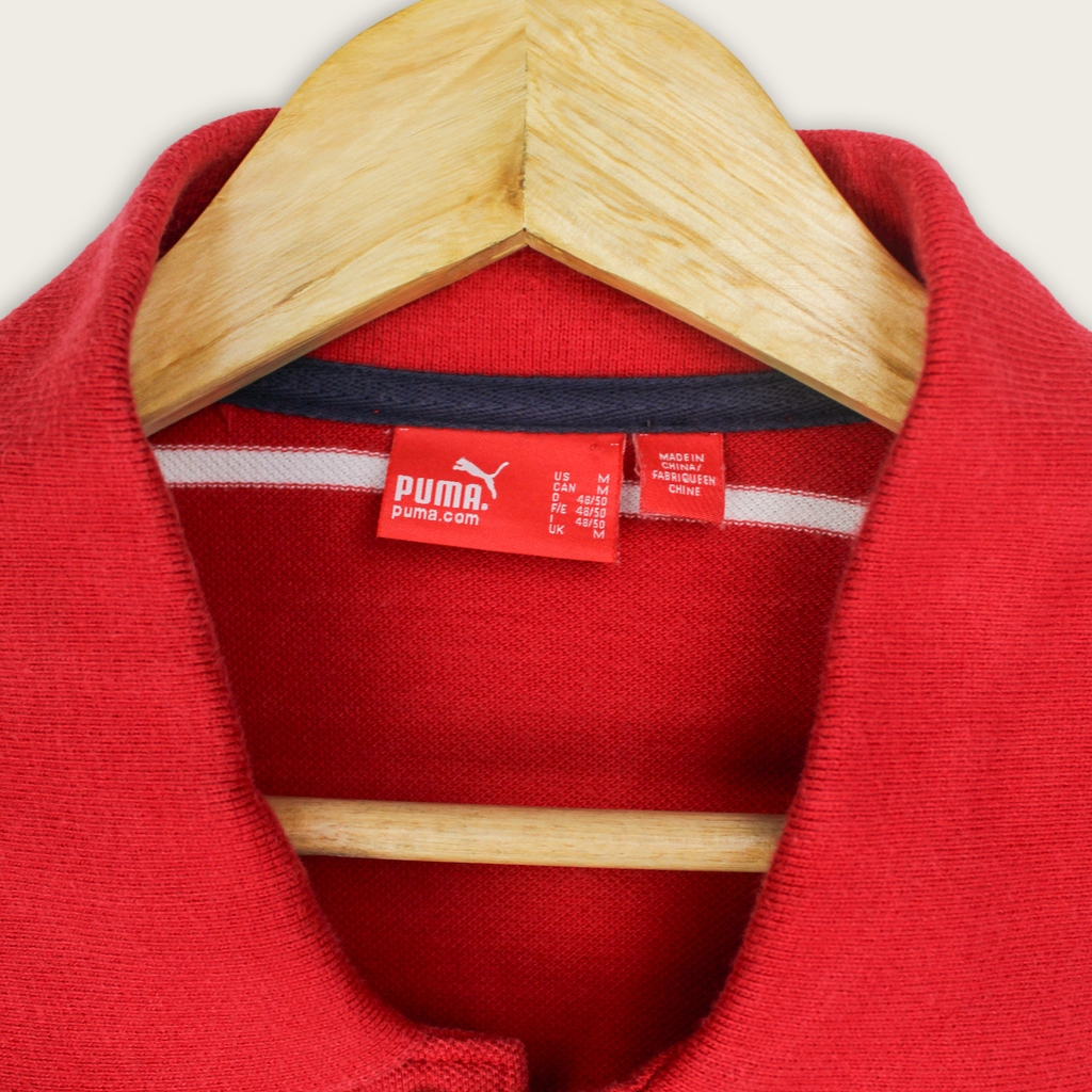 VINTAGE PUMA POLO SHIRT - M