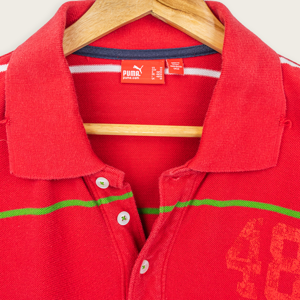 00's Puma Polo Shirt - M