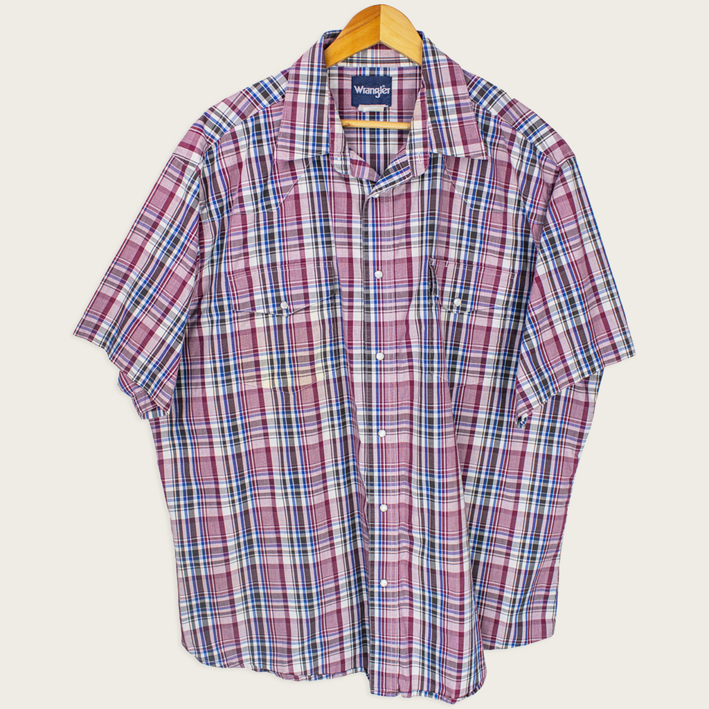 90's Wrangler Button-Up Shirt - XXL