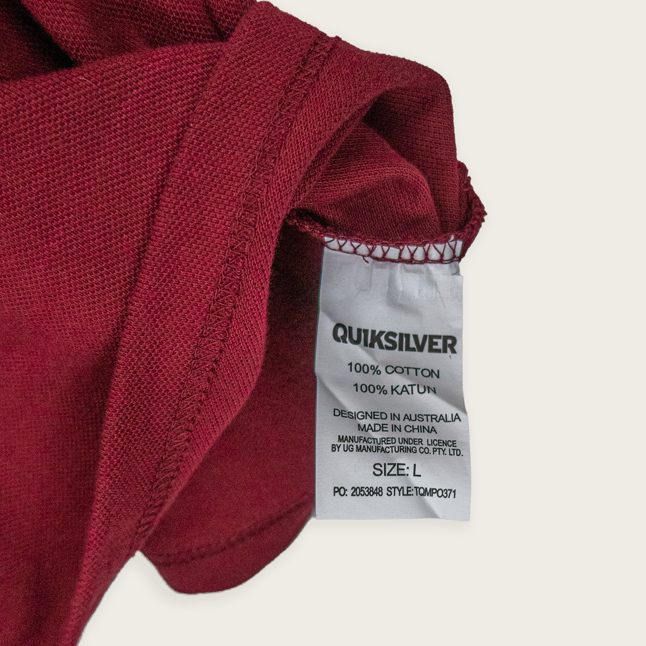Quiksilver Polo Shirt - L