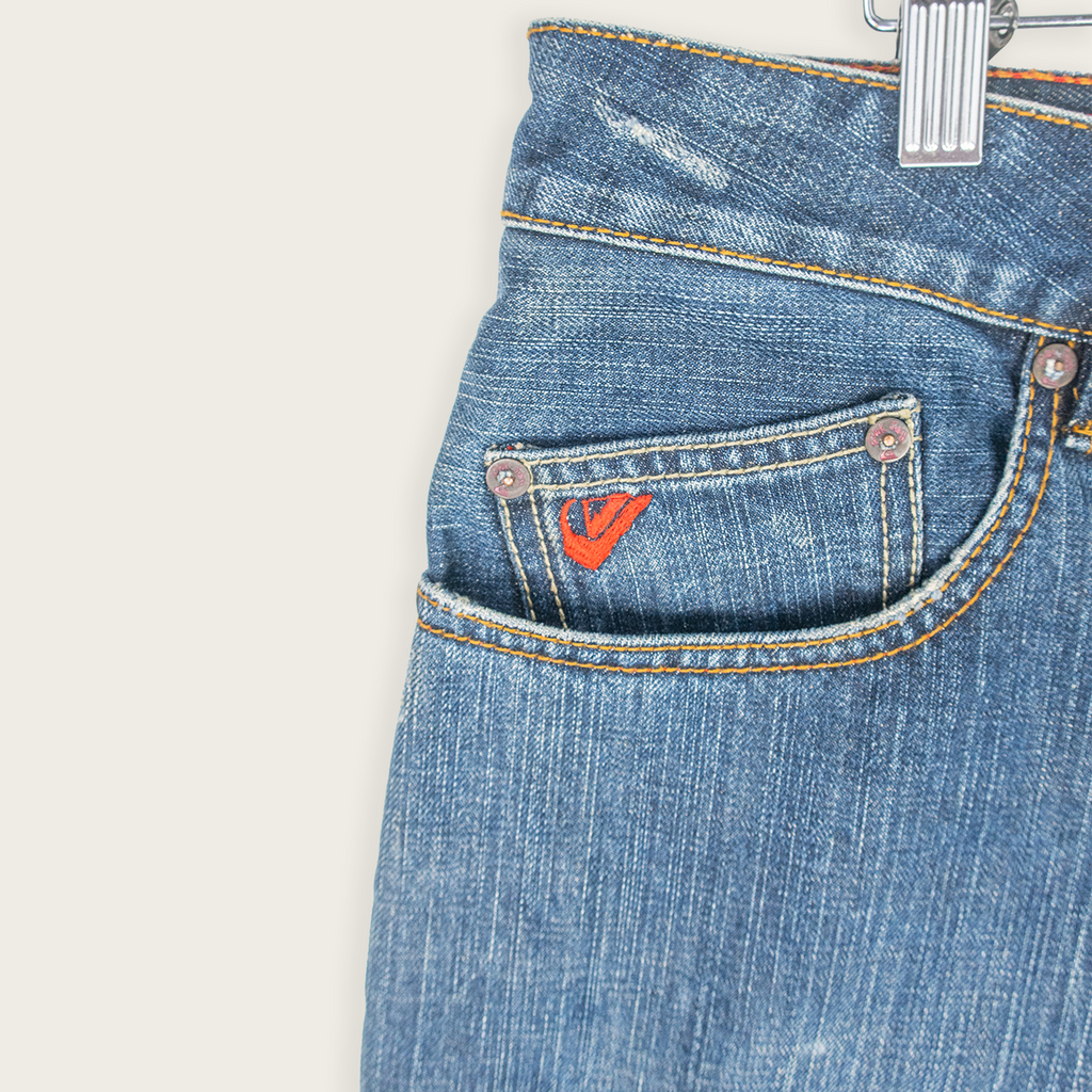00's QUIKSILVER DENIM SHORTS - 36"