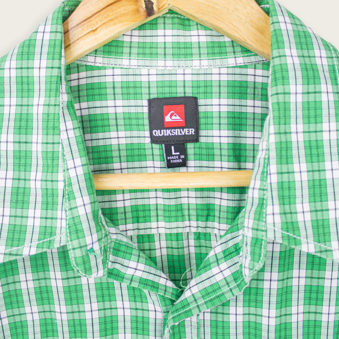 QUIKSILVER BUTTON-UP SHIRT - L