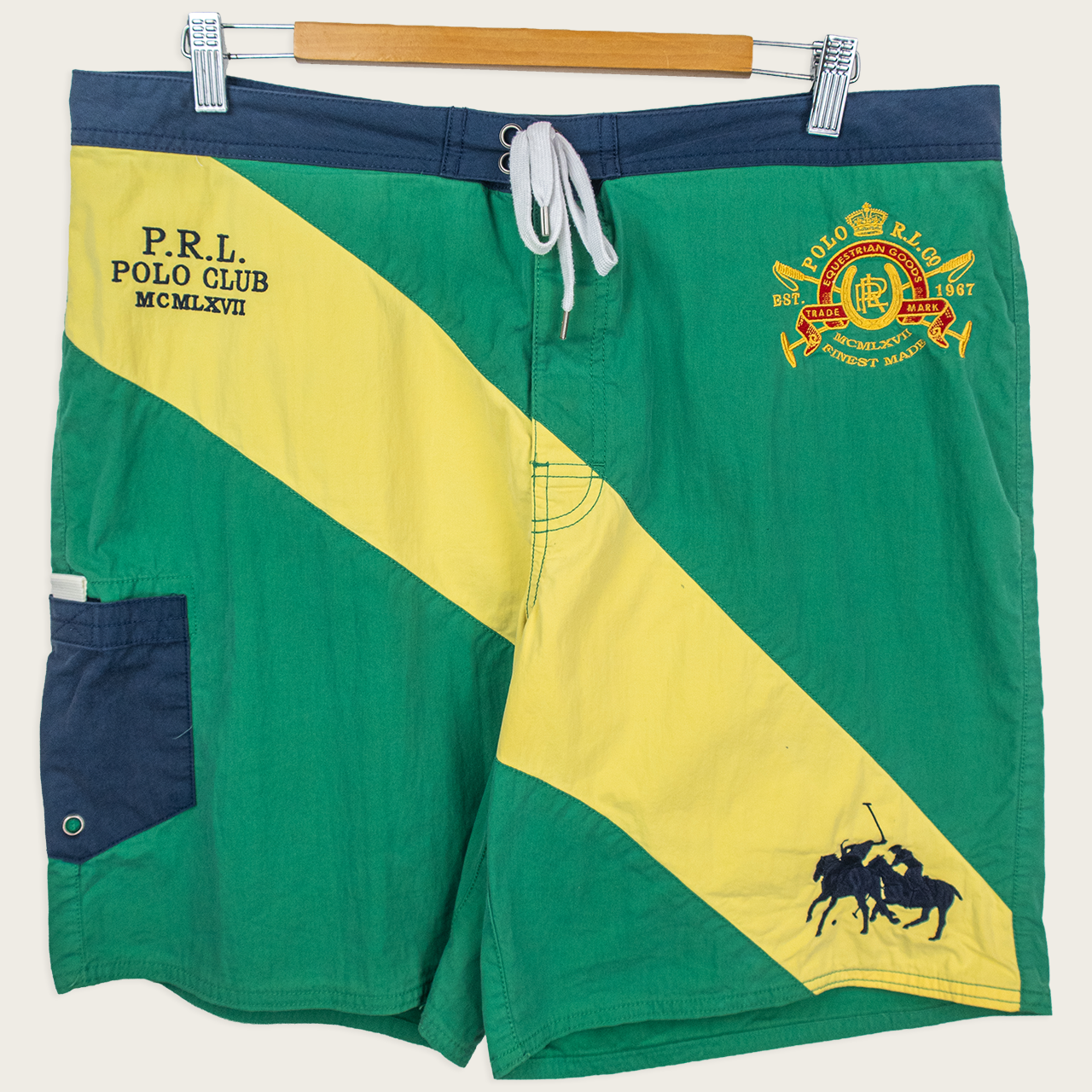【希少】90s poloralphlauren shorts usa製 90's Polo by Ralph Lauren Board Shorts - 36