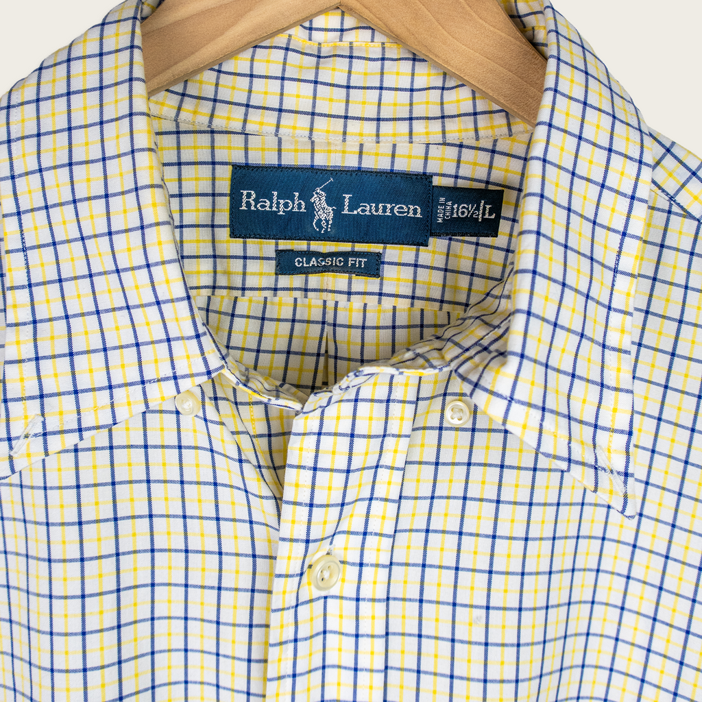 90's Polo by Ralph Lauren Long-Sleeve Button-Up Shirt - L