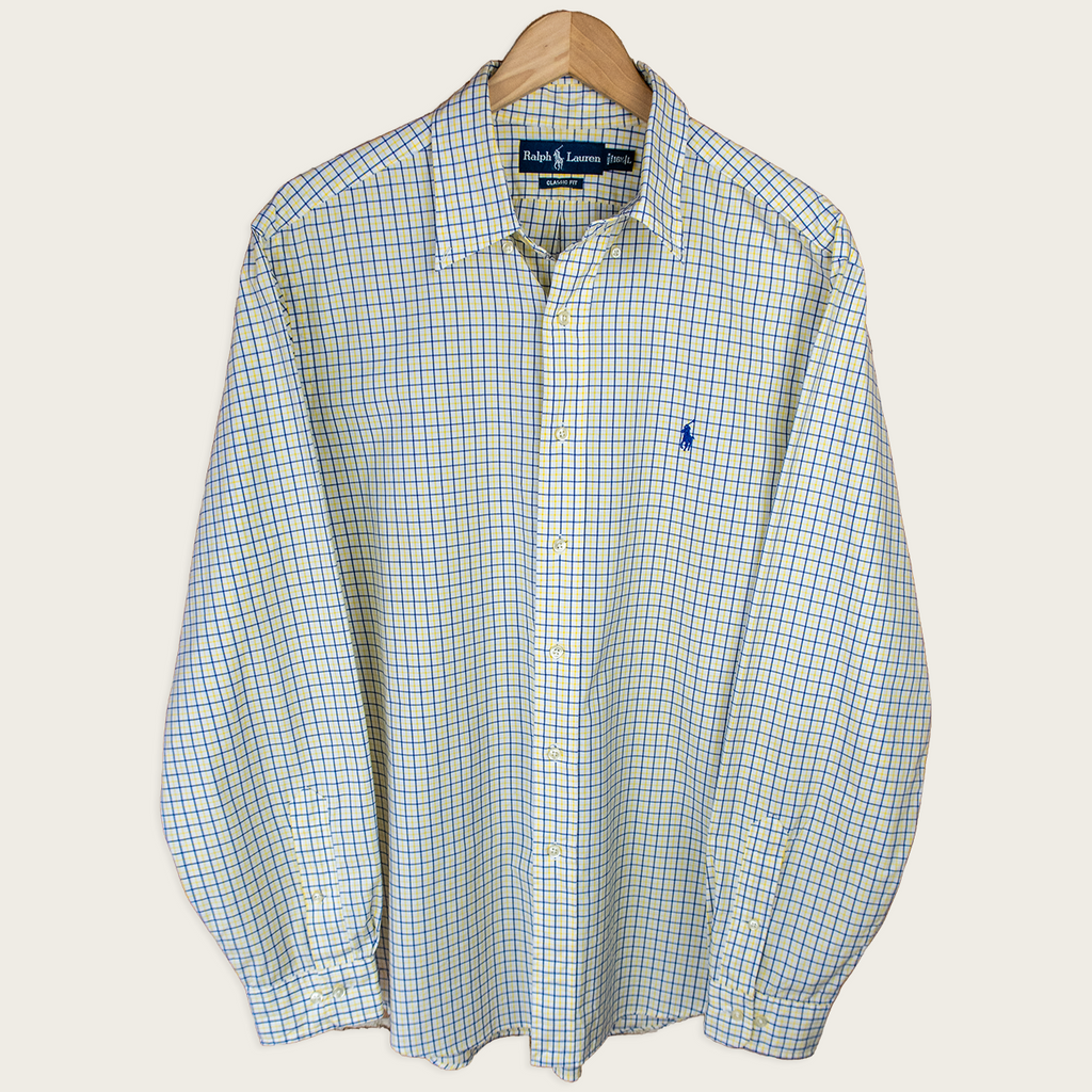 90's Polo by Ralph Lauren Long-Sleeve Button-Up Shirt - L