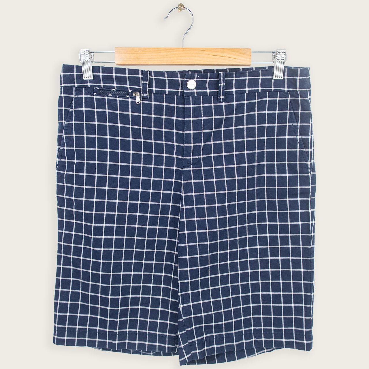 Y2K Ralph Lauren Check Shorts - Navy Check - Size 6