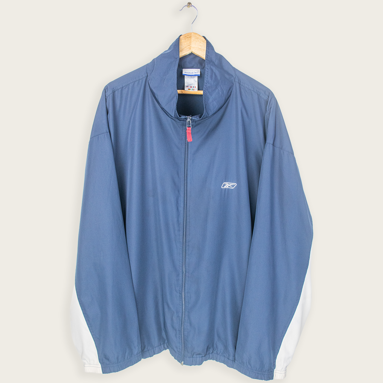 00's REEBOK LIGHTWEIGHT WINDBREAKER JACKET - XXL